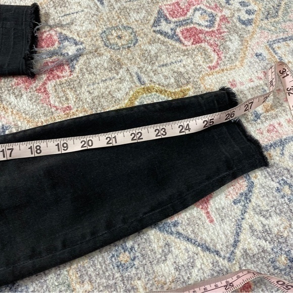 Spanx‎ Small Black Distressed Pull On High Rise Skinny Jeans - Picture 14 of 14